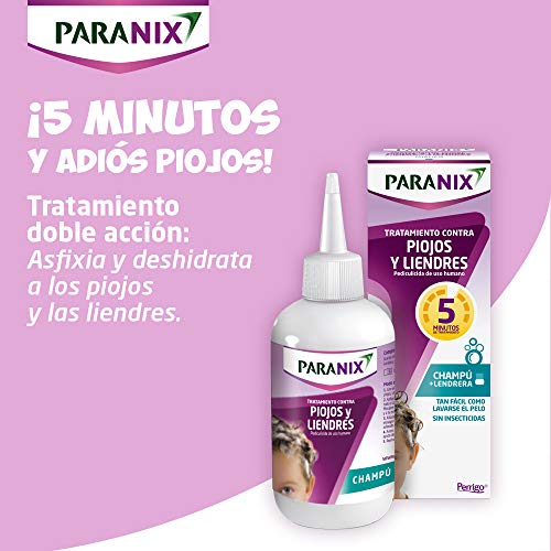 Paranix Paranix Champu Antipiojos |Pack Bob Esponja Con Regalo |Tratamiento Para Eliminar Piojos Y Liendres Sin Insecticidas, Contra Infestaciones De Piojos 250 g