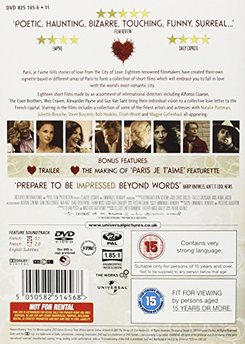 Paris Je T'aime [Reino Unido] [DVD]