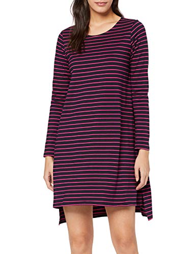 Peopletree Rafaella Stripe Tunic Vestido, Multicolor (Navy and Pink Nyx), 36 (Talla del Fabricante: 8) para Mujer