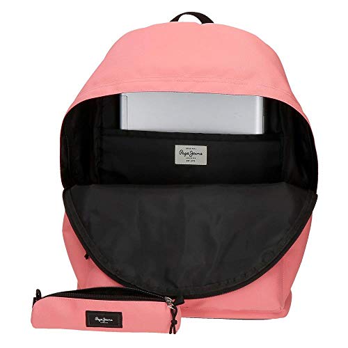 Pepe Jeans Mochila & Estuche Aris, Color Rosa