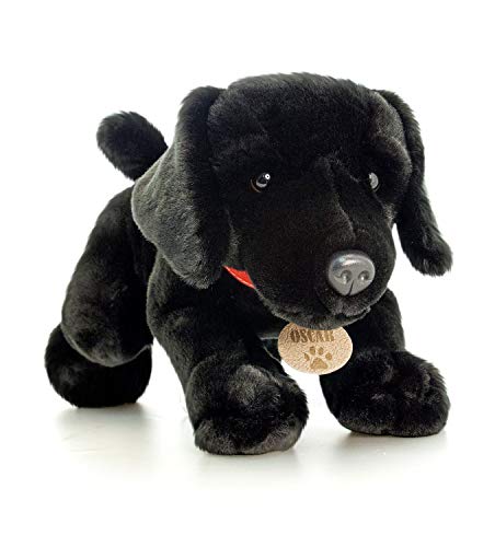 Perro peluche Oscar black lab 35cm