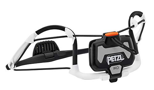 PETZL E104AA00 IKO Airfit Headlight-Linterna de Cabeza (350 lúmenes), Unisex Adulto, Negro/Blanco