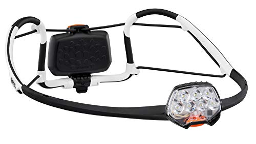 PETZL E104AA00 IKO Airfit Headlight-Linterna de Cabeza (350 lúmenes), Unisex Adulto, Negro/Blanco