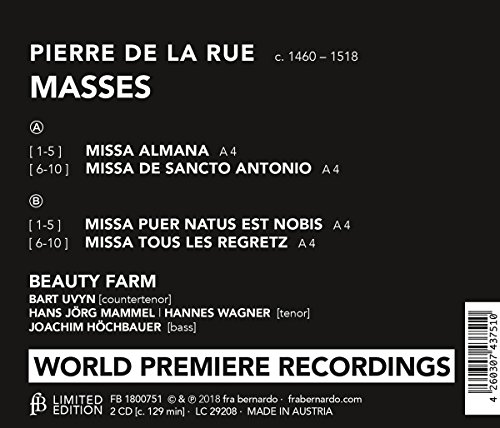 Pierre De La Rue: Masses / Bauty Farm