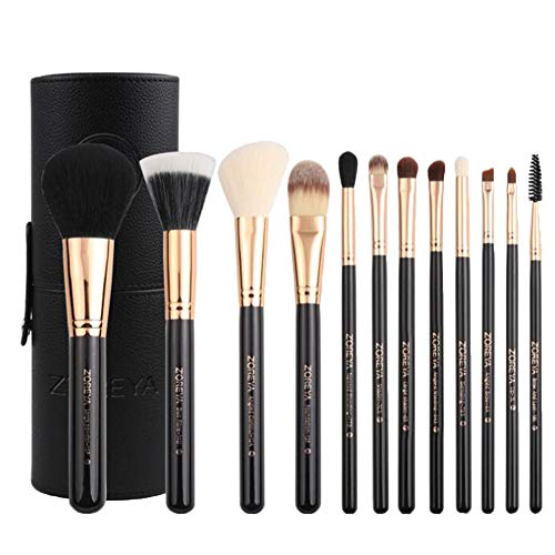 Pinceles De Maquillaje Juego De Pinceles De Maquillaje Premium De 12 Piezas Juego De Pinceles De Maquillaje Sintético Profesional Para Cosméticos De Cara Y Ojos Con Caja De Embalaje