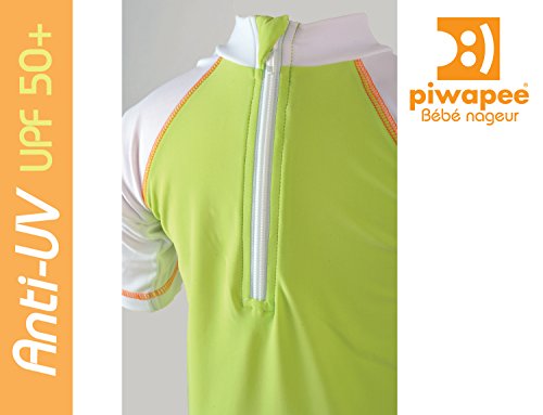 PIWAPEE - Tee-shirt anti-uv tortue vert anis 3-6mois