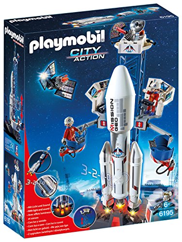 Playmobil - Cohete con plataforma de lanzamiento (61950)