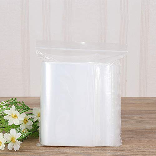 Postal de la bolsa CCI 100 PCS 40 cm x 6 cm PE autosellante Claro Zip Lock Embalaje Bolsita, impresión personalizada y el tamaño son bienvenidos A prueba de polvo y envasado PE de plástico a prueba de