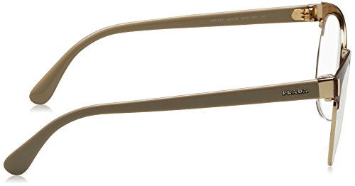 Prada 0PR 63TV, Monturas de Gafas para Mujer, Multicolor (Brown/Pale Gold), 50