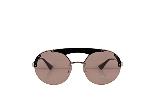 Prada PR52US Gafas de Sol Plata Negras con Lentes Rosas 37mm 1AB4Q0 SPR52U PR 52US SPR 52U