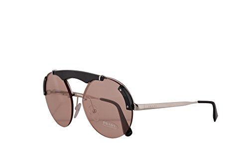 Prada PR52US Gafas de Sol Plata Negras con Lentes Rosas 37mm 1AB4Q0 SPR52U PR 52US SPR 52U