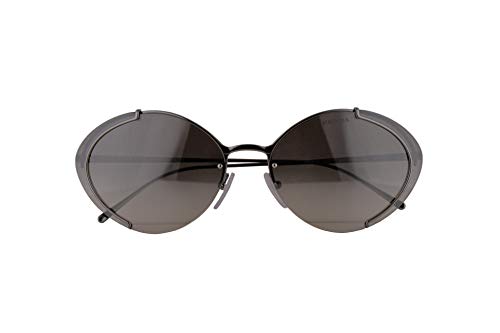 Prada PR60US Gafas de Sol Gris Gunmetal con Lentes de Espejo Gris Plata 63mm 5AV5O0 PR 60US SPR 60U SPR60U