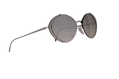 Prada PR60US Gafas de Sol Gris Gunmetal con Lentes de Espejo Gris Plata 63mm 5AV5O0 PR 60US SPR 60U SPR60U