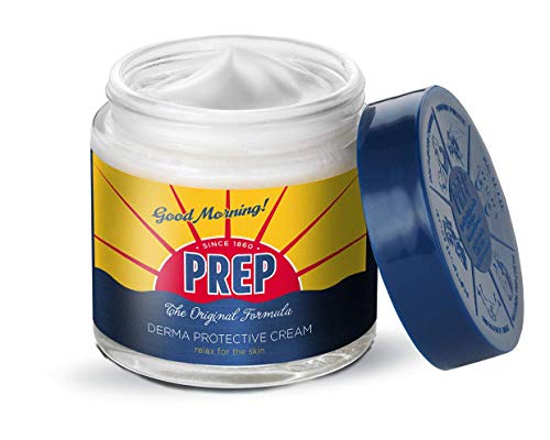 prep crema protectora para la piel contra el enrojecimiento del sol y la irritación del viento por el afeitado