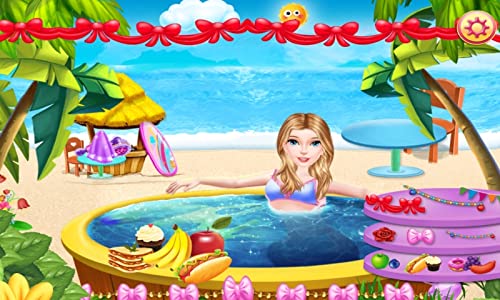 Princesa piscina y playa : spa, relax y fiesta en la playa como una princesa - juego para niños y niñas - gratis