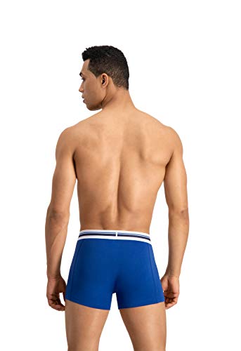 Puma Placed Logo - Pack de 2 bóxers para hombre, color azul, talla S