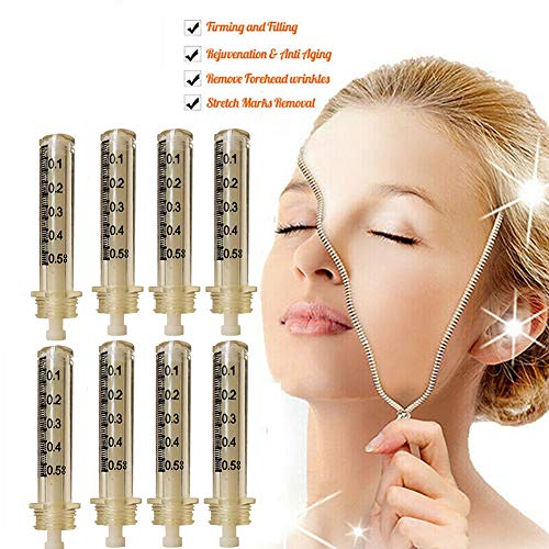 QIYE Hyaluronic Pen, 0.5ml Reemplazo Hyaluron Pen Accesorios, 15pcs Pluma De Ácido Hialurónico Ampollas para Rellenar Los Labios con Aguja De Inyección De Ácido Hialurónico Y Arrugas