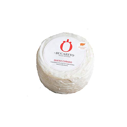 Queso Curado en Manteca Pasteurizado de 2500 gr - Elaborado en Cadiz - Quesos El Bucarito (Pack de 1 pieza)