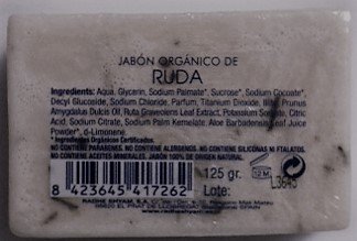 Radhe JABON RUDA The Zen Room ORGANICO, No aplicable