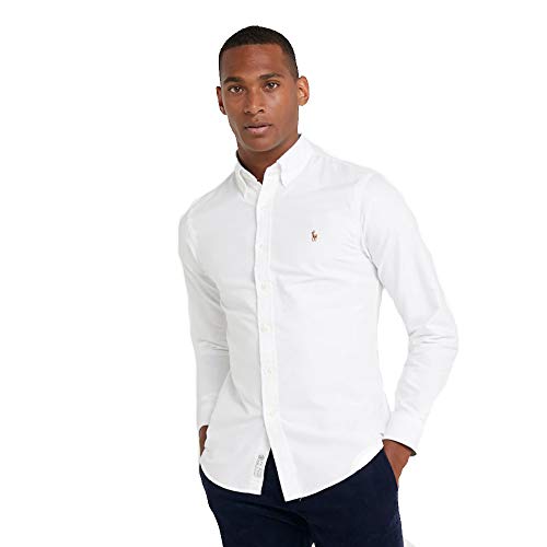 Ralph Lauren Camisa Oxford Slim Fit (XXL, Pure White)