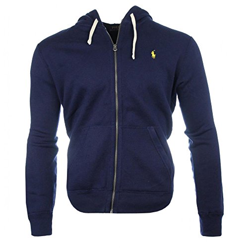 Ralph Lauren Classic - Sudadera con capucha para hombre azul marino M