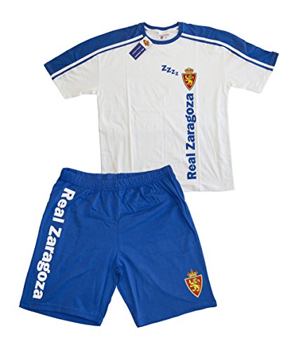 Real Zaragoza Pijzar Pijama Corta, Azul/Blanco, L