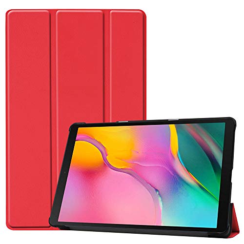 Riachy - Funda giratoria de 360 ° para Samsung Galaxy Tab A 10.1 (2019) Funda triple para tablet de protección antiarañazos, sin función de sueño (dorado)