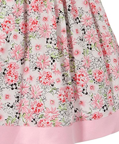 Richie Ropa de Descanso para niñas de casa de Flores de Color Rosa de Cristal y Lazo Rosa Pintura Coja Relieve con Cierre de Solapa y e Instrucciones para Hacer Vestidos 12 Meses - New