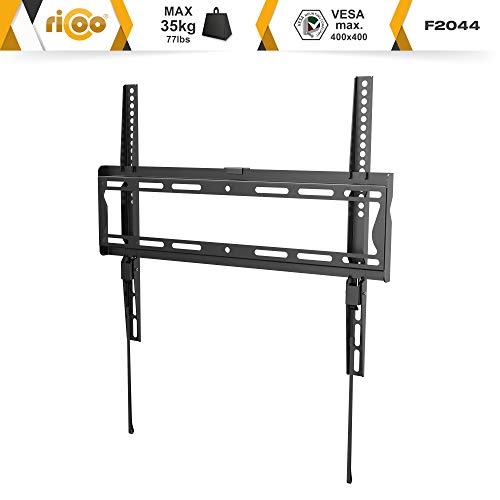 RICOO F2044, Soporte TV Pared, Fijo, Plano, Ultra Delgado, Televisión 32-55" (81-140cm), Universal, Televisor LED/LCD/Curvo, VESA 200x200-400x400