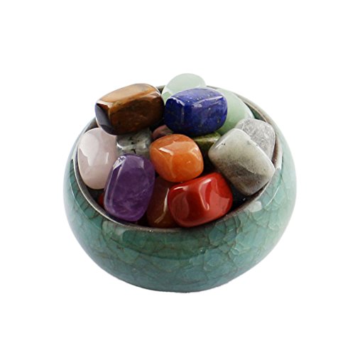 ROSENICE Cristales curativos 7 Piedras preciosas de Chakra y piedras de preocupación para equilibrar la meditación Meditación calmante Reiki