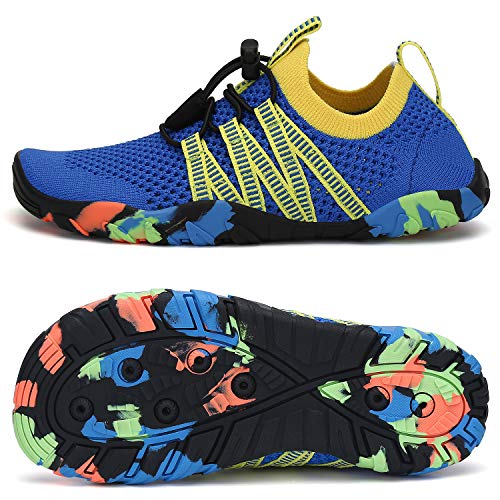 SAGUARO Escarpines Agua Niños Zapatos Surf Niñas Antideslizante Secado Rápido Zapatos para Deportes Acuaticos Azul Cielo 33 EU