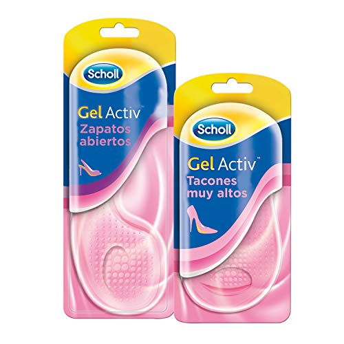 Scholl Plantillas GelActiv para Tacones Muy Altos y para Zapatos Abiertos - 4 plantillas