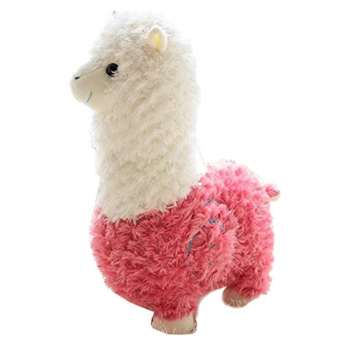 Scrox Alpaca Peluches Gigantes de Juguete Kawaii Almohada Suave de la Felpa Gatos Perros Muñecas Perezoso Blandos Juguetes Bebes Regalo (Rosa 45cm)