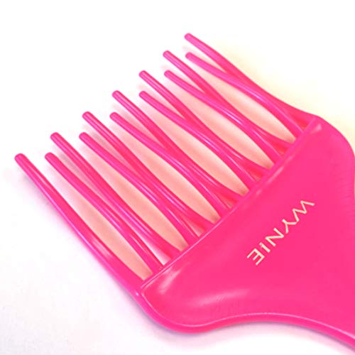 Set 2pcs Peines afro desenredante puas anchas para pelo rizado 17cm Multi