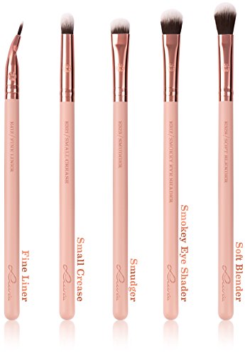 Set de Brochas para el Maquillaje de la Colección “ROSE GOLD” – Kit Profesional para la Extensión de Pinceles Luvia Cosmetics – Vegan/No testado en animales