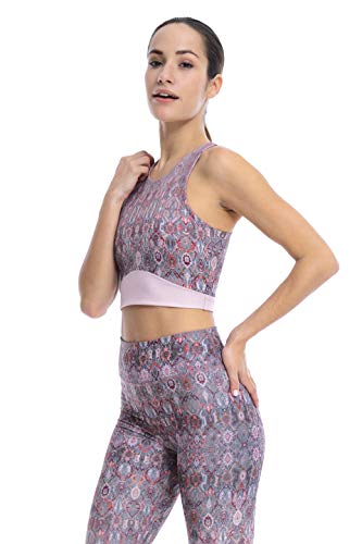 Shambhala Barcelona Medita Bra-Rushi/Sujetador Deportivo, Mujer, Rosa, Medium