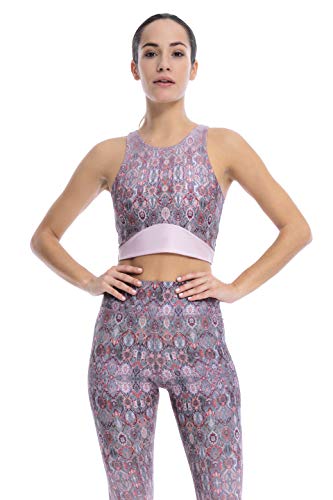 Shambhala Barcelona Medita Bra-Rushi/Sujetador Deportivo, Mujer, Rosa, Medium