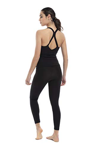 Shambhala Barcelona Osi Legging/Malla Deportiva De Poliéster De Plástico Reciclado, Mujer, Negro, Large