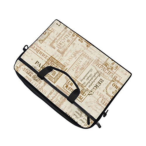 SIONOLY 15-15.4 Inch Estuche para Laptop,Berlín York Vintage Serville Road Señal de Viaje Ciudad Avenida,Nueva computadora portátil Messenger Satchel Maletín Bolsas de Hombro de Trabajo 15-15.4"