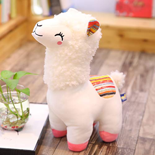 siwetg Nuevo 25 Cm Sonrisa Raya Alpaca Llama Peluche Animales Juguete De Peluche Muñeca Niños Juguetes Regalos De Cumpleaños