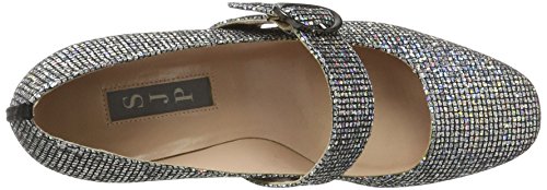 SJP by Sarah Jessica Parker Tartt, Mary Jane para Mujer, Plateado (Silver Scintillate), 36 EU