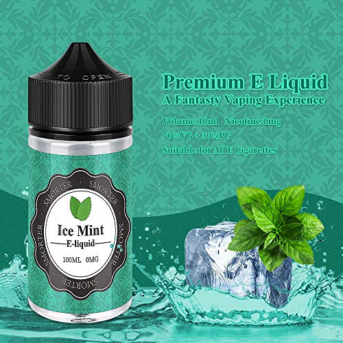 Smorter 100mlx4 Vape Liquid Premium Ecig Vape Juice E Juice Juicy Flavors 70/30 Eliquid Watermelon Blueberry Ice Mint Grosella negra para cigarrillo electrónico Vape Pen Mod Starter Kit Sin nicotina