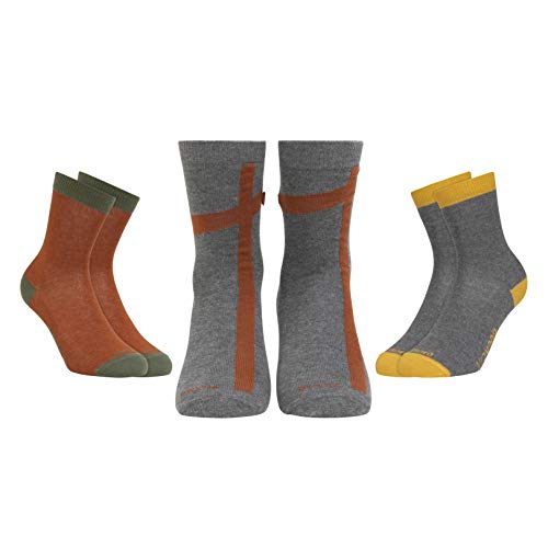 SOCKFIX COLORMETRICS 3 pares modelos Teja/Diagonal/Gris PACK 3G6 44-46 OFERTA