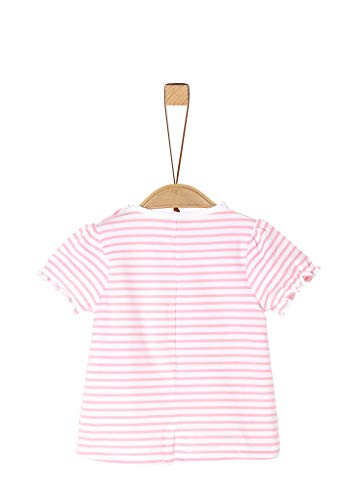 s.Oliver Junior T-Shirt Baby Girls Camiseta, 41g6 Light Pink Stripes, 86 para Bebés