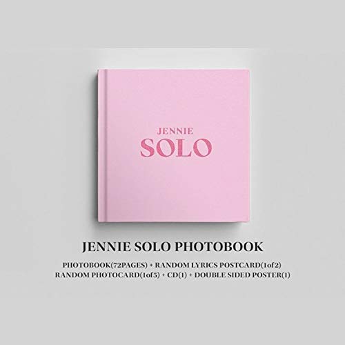 SOLO - BLACKPINK JENNIE Album CD + Photobook + Lyrics Postcard + Photocard + FREE GIFT / K-POP Sealed