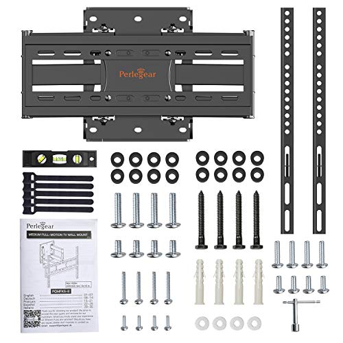 Soporte de TV Pared Articulado Inclinable Y Giratorio – Soporte De TV para Pantallas De 26"-55" TV, MAX VESA 400x400mm, para Soportar 40kg, Nivel De Burbuja Incluidos