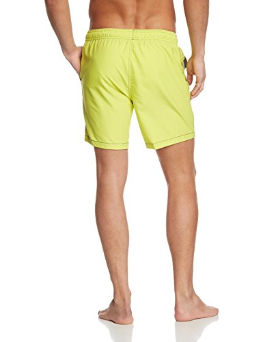 Speedo Trim Leisure - Bañador para Hombre (40,6 cm), Hombre, Color Verde - Wild Lime/Hedgerow, tamaño Mediano