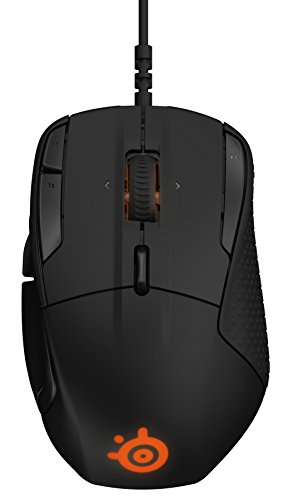 SteelSeries Rival 500 - Ratón óptico de juego, iluminación RGB, MMO, 15 botones, alertas táctiles, (PC / Mac), negro