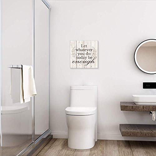 SUMGAR - Lienzo decorativo con citas inspiradoras para pared, diseño rústico, diseño de letreros y texto en inglés "Let Whatever You Do Today Be Neede"