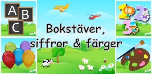 Svenska bokstäver, siffror och färger Free